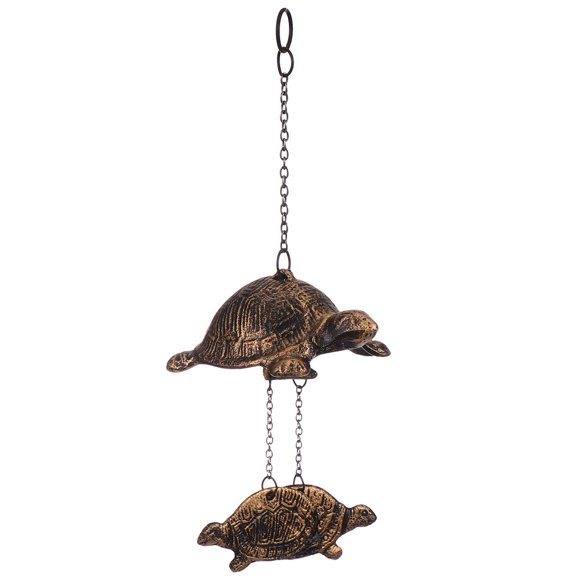 LEEYNEER Wind Chime Chimes Turtle Bell Shui Feng Decorative Hanging Animal Sea Charm Car Metal Nautical Tortoise Garden