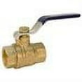 thumbnail image 2 of Nibco TFP600A112 1.5 in. Female NPT 600 PSI Thread Full Port Ball Valve with Lever Handle, Forged Brass, 2 of 2