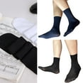 thumbnail image 2 of YIGSECU Men's Dress Socks Breathable Ankle Socks Casual Business Socks Nylon Silk Socks, 2 of 21