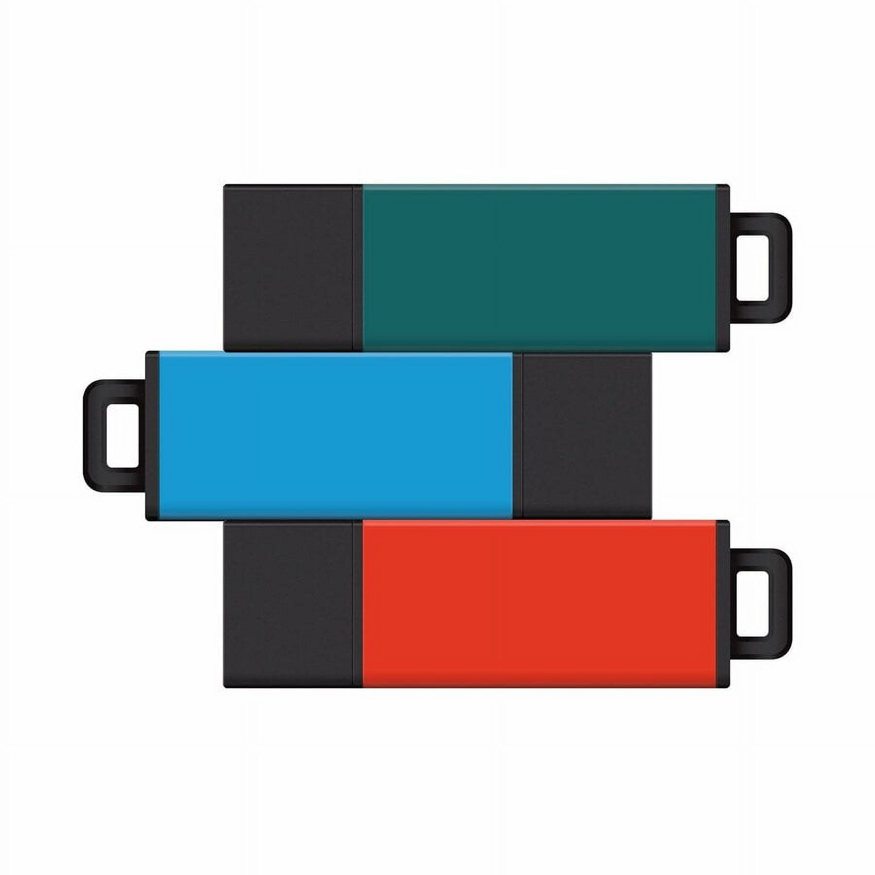 8GB USB 2.0 Pro2 3Pk (Teal, Aqua, Orange)