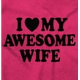 thumbnail image 2 of I Love My Awesome Wife Cute Husband Men's Big & Tall Crewneck Sweatshirt Brisco Brands 4X, 2 of 5