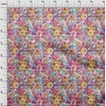 thumbnail image 4 of oneOone Velvet Pink Fabric Abstract Quilting Supplies Print Sewing Fabric By The Yard 58 Inch Wide, 4 of 5