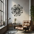 thumbnail image 3 of LaModaHome Exclusive Decorative Sun Metal Wall Art – Durable & Artistic Metal Wall Art for Home and Office Decor, Perfect for Any Interior Design Aesthetic, 3 of 5