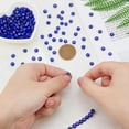 thumbnail image 3 of 256 cuentas de 6 mm hechas a mano, cuentas de Murano azules, cuentas de ojo turco redondas planas, cuentas espaciadoras de Murano, 3 of 7