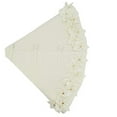 thumbnail image 4 of Fennco Styles Handmade Felt Flower Holiday Christmas Tree Skirt 53 Inch Round - White Tree Skirt for Home, Holiday Tree, Indoor and Special Occasion, 4 of 4