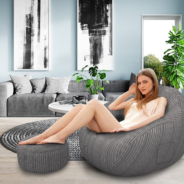 Lazy Sofa Bean Bag Artificial Fur Bean Bag Bean Sofa (excluding