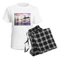 thumbnail image 4 of CafePress - Landscape, Colorful Art! Pajamas - Women's Short Sleeve Print T-Shirt and Pants Light Cotton Pajama Set, 4 of 7