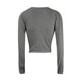 thumbnail image 3 of Sevevn Women Fashion Solid Color Round Neck Short Sleeve T-Shirt Blouse Tops Dark Gray XL Gift for Adults, 3 of 3