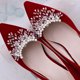 thumbnail image 3 of 2pcs Pearl Shoe Clips Crystal Bridal Shoe Buckles Decorative Shoe Charms, 3 of 6
