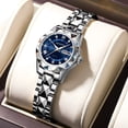 thumbnail image 2 of YZZZJZQL Women Watches Fashion Roman Numeral Analog Quartz Watch Waterproof Luminous Date Stainless Wristwatch, 2 of 4