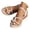Beige, variant on Womens Wedge Platform Sandals Wide Width Strappy Slip on Summer Slides Open Toe Woven Ladies Dressy Espadrilles Size 6-10