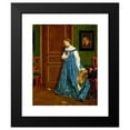 thumbnail image 2 of Alfred Stevens 12x14 Black Modern Framed Museum Art Print Titled - Hesitation (Madame Monteaux) (C. 1867), 2 of 5