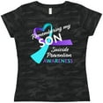 thumbnail image 3 of Inktastic Remembering my Son- suicide prevention awareness Women's T-Shirt, 3 of 5
