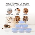 thumbnail image 5 of 10G/10ML Plastic Clear Cosmetic Sample Jars with Lavender Blue Lid and Spatulas, 5 of 5