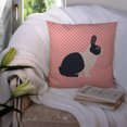 thumbnail image 3 of Carolines Treasures BB7958PW1414 Dutch Rabbit Pink Check Fabric Decorative Pillow, 14 x 14 in., 3 of 4