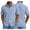 Light Blue, variant on Eltusu Men's Cotton Shirts, Comfort Lapel Collar Summer Button Up Short Sleeve Shirts with Pockets Light Blue Size 2XL