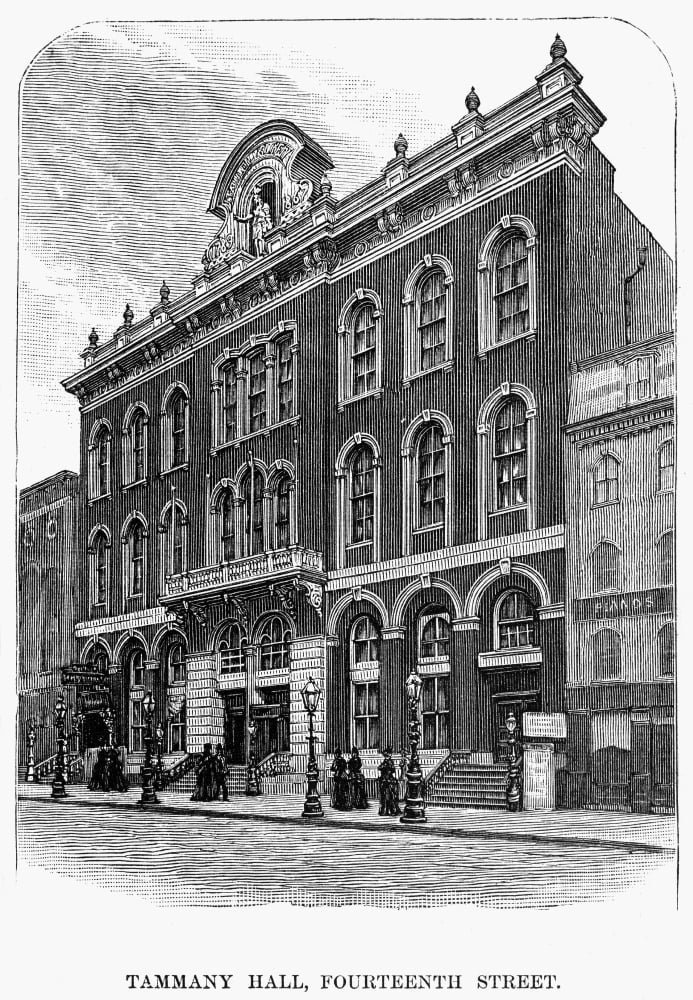 Tammany Hall 1886 Ntammany Hall When Located On The North Side Of 14Th