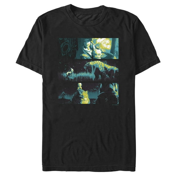 Men's Star Wars: Tales of the Jedi Sabretooth Scenes Graphic Tee Black Medium