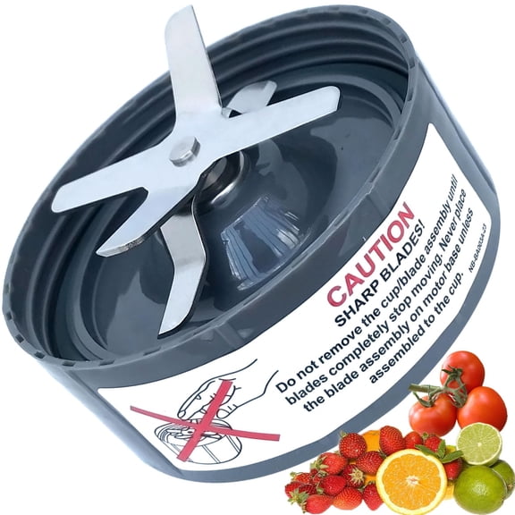 Blender Blade Replacement for NutriBullet 600W and 900W, High-Speed Blender Accessories, Grade 304 Stainless Steel, Dishwasher Safe, Blue