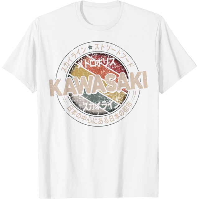 Kawasaki City 90s Retro Japan Aesthetics 80s Kawasaki Camiseta