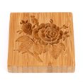 thumbnail image 3 of Molde Para Galletas Molde de Cocina Molde de madera para galletas con forma de flor, sello de prensa tallado para pastel de galletas (A) Likrtyny Libre de BPA, 3 of 4