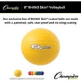 thumbnail image 3 of Champion Sports Rhino Skin Molded Foam Volleyball, Yellow, 8" Diameter, 3 of 5