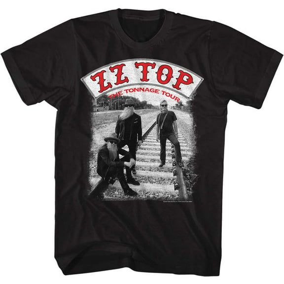 ZZ Top Tonntour Black Adult T-Shirt