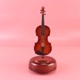 thumbnail image 4 of KAKOWELY 1Pc Mini Violin Music Box Rotating Violin Model Desktop Instrument Adornment,8.27X"X3.74"X3.74", 4 of 5