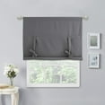 thumbnail image 6 of NICETOWN Tie Up Blackout Curtain for Bathroom, Thermal Insulated Adjustable Balloon Roman Curtain Rod Pocket Room Darkening Valance Shade, Grey, 40"x54", 1 Piece, 6 of 8