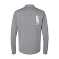 thumbnail image 2 of 3-Stripes Double Knit Quarter-Zip Pullover - Style# A482, 2 of 2