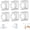 Transparent-6pcs, variant on Universal Adhesive 360° Rotating Hanging Ring, No Drill Rotating Ring Hooks for Wall, Multi-Function Shower Curtain Rod Holder and Towel Bar Bracket(RL)
