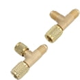 thumbnail image 3 of 14In Sae Brass Quick Coupler 2Pcs Access Tee Adapter For Vacuum Gauges, 3 of 9