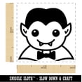 thumbnail image 2 of Peeking Dracula Halloween Self-Inking Rubber Stamp Ink Stamper - Red Ink - Small 1 Inch, 2 of 7