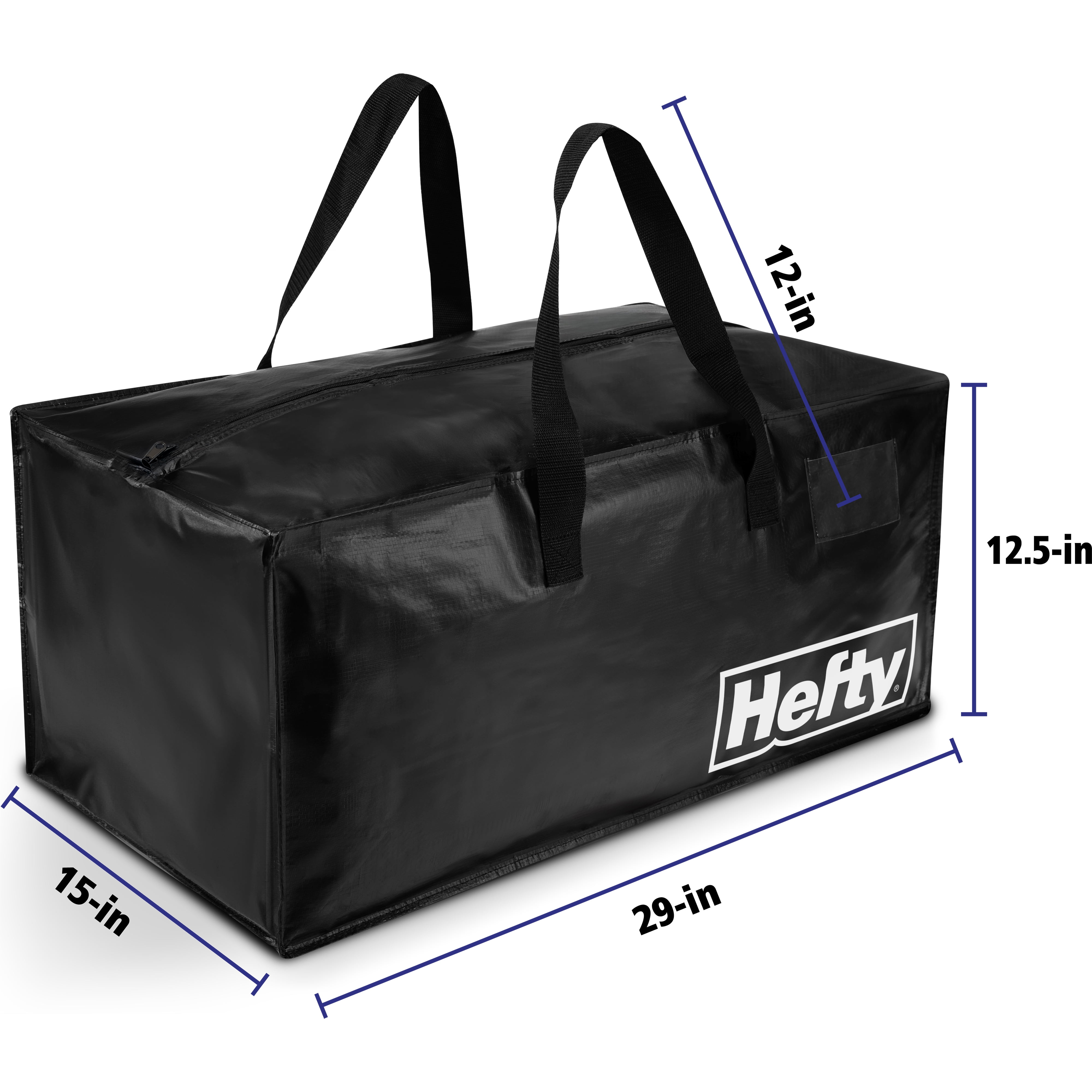 Hefty MAX Moving Bag with Adjustable Handles, Zipper, Closet Organizer, Adults and Tweens
