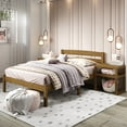 thumbnail image 6 of P'kolino Urban Full Bed Frame with Headboard- Solid Wood- Natural Oak, for Kids, Teens, 6 of 11