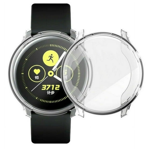 2-PACK Samsung Galaxy Watch Active 2 (40 mm) Case, Clear TPU Flexible Cover Armor, Anti-Shock