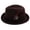 Coffee, variant on QASIEATN Elegant Fedora Hat for Women Fashion Feather Ornament Jazz Hat Church Party Essentials Solid Color Panama Hat