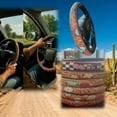 thumbnail image 4 of 15" Retro Western Cowboy Car Universal Steering Wheel Cover, Anti-Slip Design Easy to Install, 4 of 6