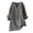 Gray, variant on Women's Linen Shirts Plus Size Button V Neck Long Sleeve Boho Blouses Casual Oversized Linen Beach Tunic Tops Outerwear Gray XL