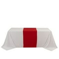 thumbnail image 3 of Balsa Circle 24x72 in Red Premium Scuba Polyester Wide Table Runner Event Decorations, 3 of 8