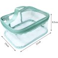 thumbnail image 2 of Bolsa de maquillaje transparente de 2 uds., almacenamiento de viaje para maquillaje transparente de PVC, 2 of 5