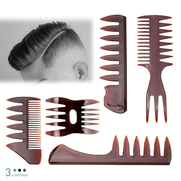 5 Pcs Set Large Teeth Hair Comb Back Head Styling Comb Men Hairdressing Wide Teeth Comb Walmart Com Walmart Com