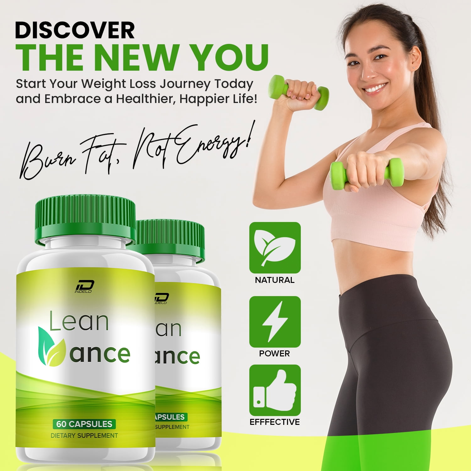Lean Vance Keto Capsules – LeanVance Pills Advanced Formula, Maximum Strength, 5 Pack, 300 Capsules