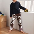 thumbnail image 5 of Xecao Vintage Husky Dog Print Teenagers' Pajama Pants Long Sleep Pants Soft Elastic Waist Pajama Bottoms Elastic waist with 2 Pockets 5-16 Years-XS(5-6), 5 of 6