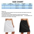 thumbnail image 7 of 20" Athletic Tennis Skort for Women with Pockets - 2-in-1 Golf Skirt with Built-in Shorts, Comfortable Stretch Fabric, Knee Length for Tennis, Golf, Running, 7 of 7