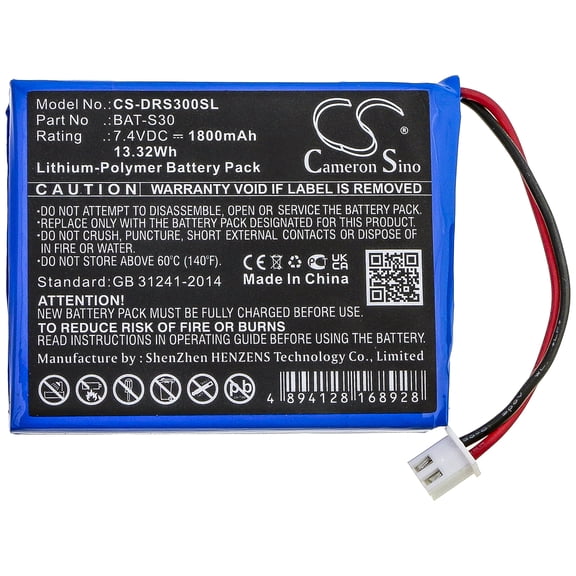 1800mAh Deviser BAT-S30 Battery for S30