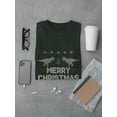 thumbnail image 3 of Merry Christmas With Dinosaurs T-Shirt Men -Smartprints Designs, Male Medium, 3 of 4