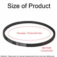 thumbnail image 2 of 27001006 Washer Drive Belt, fit for Whirlpool & Maytag, Replaces 27001006, AP6007462, 2200063, 38174, 40053601, 40053606, PS11740577, WP27001006VP, Black, 2 of 6