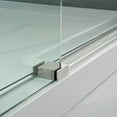 thumbnail image 5 of WOODBRIDGE Frameless Sliding Shower Door, 44" - 48" Width, 76" Height, 3/8" (10 mm) Clear Tempered Glass, Brushed Nickel Finish, Designed For Smooth Door Closing. MBSDC4876-B, 5 of 8