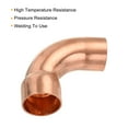 thumbnail image 4 of Uxcell 90 Degrees Elbow Copper Pipe Fitting Short Turn Brazing Connection 7/8 Inch ID for Cooling Solar Equipment, 4 of 6